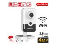 HIKVISION DS-2CD2443G2-IW 4MP 2.8MM LENS 120DB DAHİLİ MİKROFON WIFI Cube IP Kamera küp